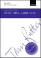 Open Thou Mine Eyes SATB choral sheet music cover